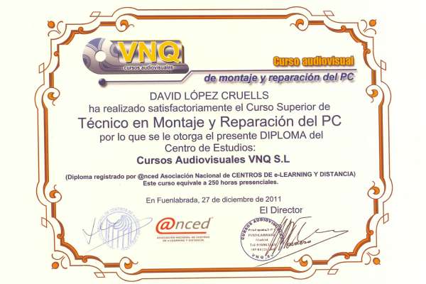 Título Técnico en Montaje y Reparación del PC