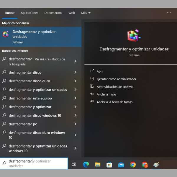desfragmentar si ordenador va lento