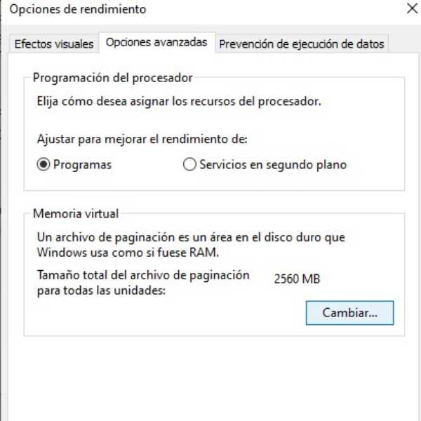 memoria virtual para acelerar tu pc 5