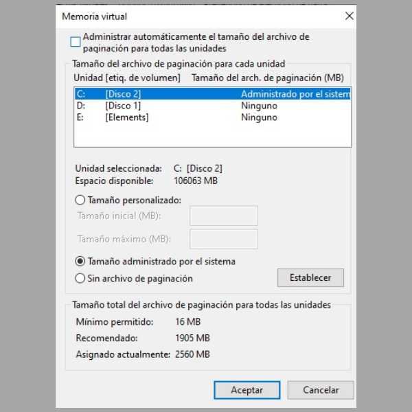 memoria virtual para acelerar tu pc 6