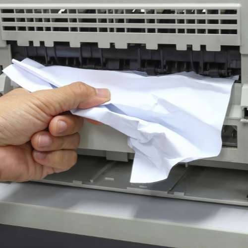 atasco papel en servicio reparación impresoras