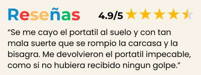 reseña arreglar carcasa ordenador portátil