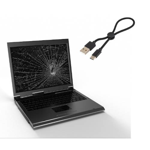 pantalla portátil rota conectar monitor externo fácilmente