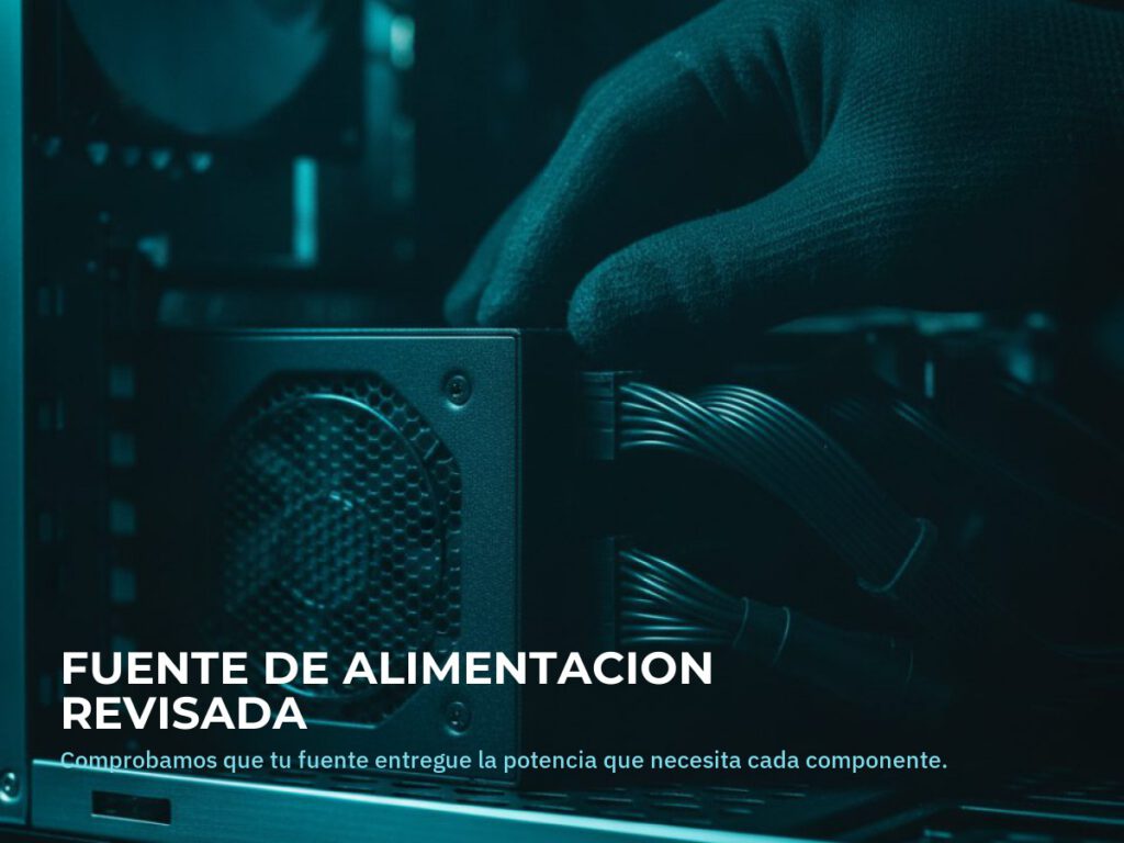 Revision de la fuente de alimentacion de la torre